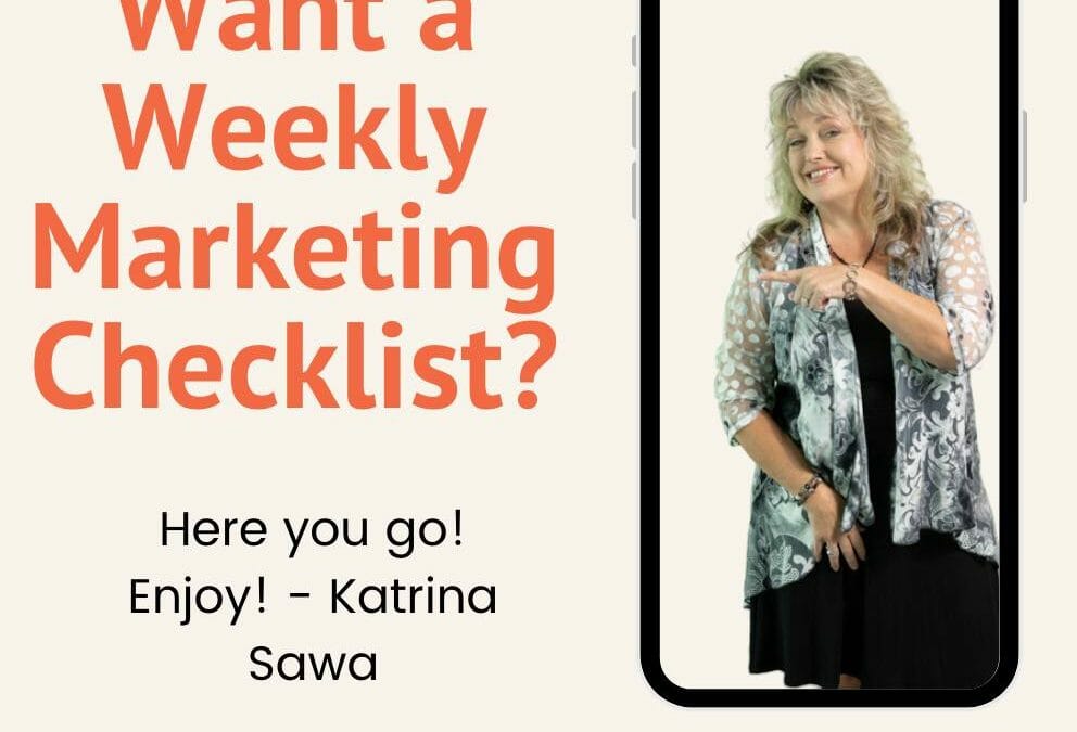 My Real Life Marketing Checklist 2023